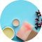 creams, lotions, lip balms, and blends for spa wax